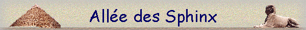 All�e des Sphinx